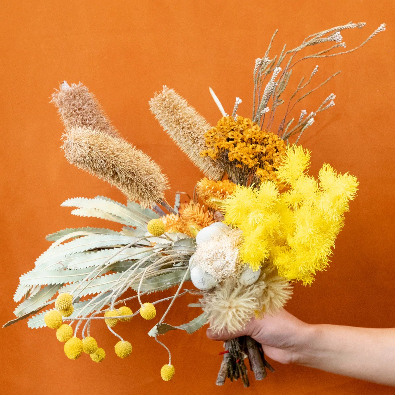 Lemon Sydney dried flowers